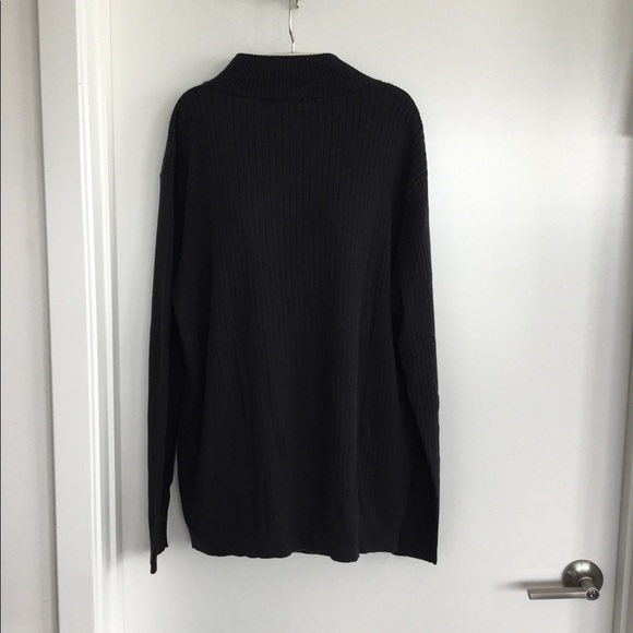 Brandni   Black 3/4  Zip long sleeve  Men’s Sweater Size Large  $40 - Picture 4 of 8